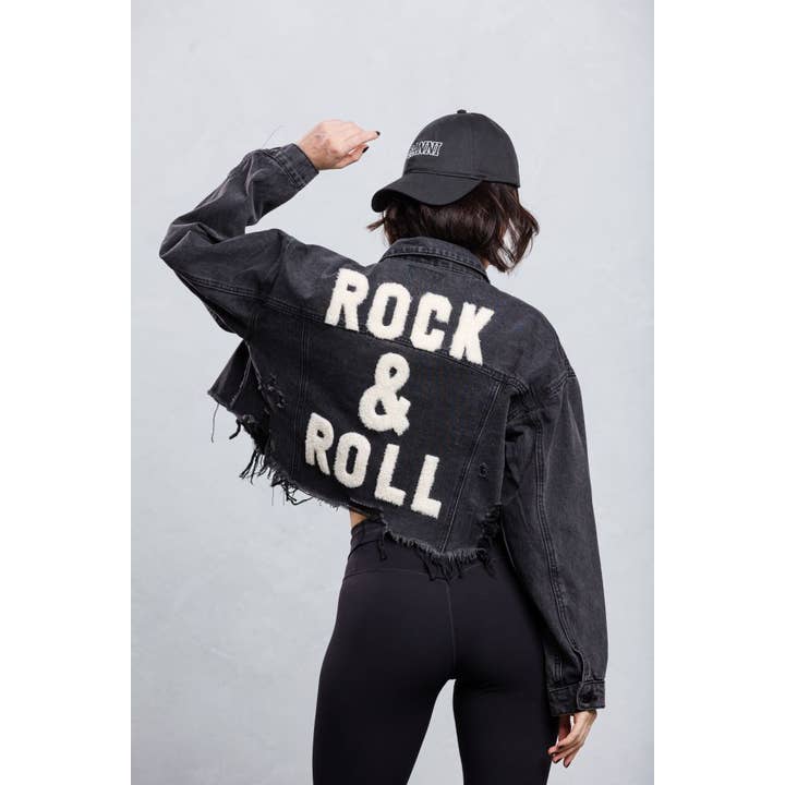 Rock and Roll Crop Denim Jacket and other Purchase Wholesale chaquetas vaqueras. Free Returns & Net 60 Terms on Faire trending on Faire.