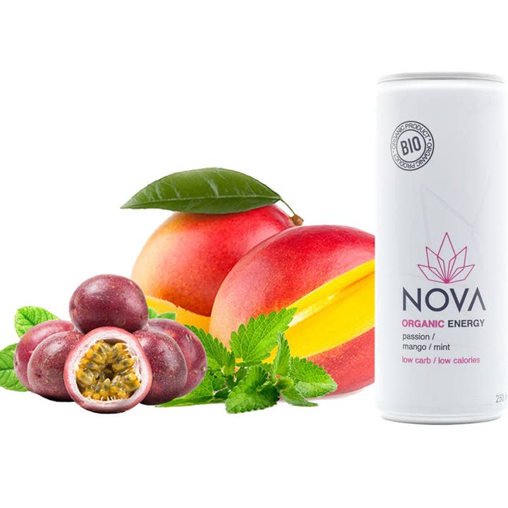 Pack Fruit de la Passion, Mangue & Menthe for wholesale by Novaorganicenergy