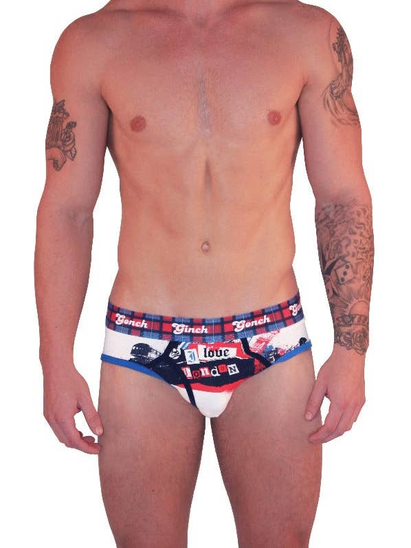 Ginch Gonch – Engroshandel Badebukser – til mænd – Jeg elsker London Low Rise Brief