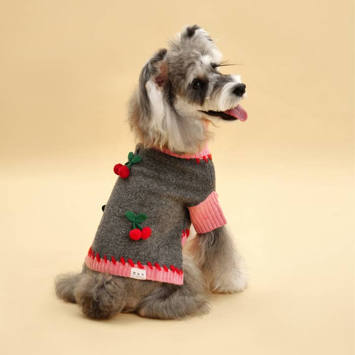 BarkBarkBaby - Wholesale Pet Sweater - Dog - Cherry Kiss Sweater3