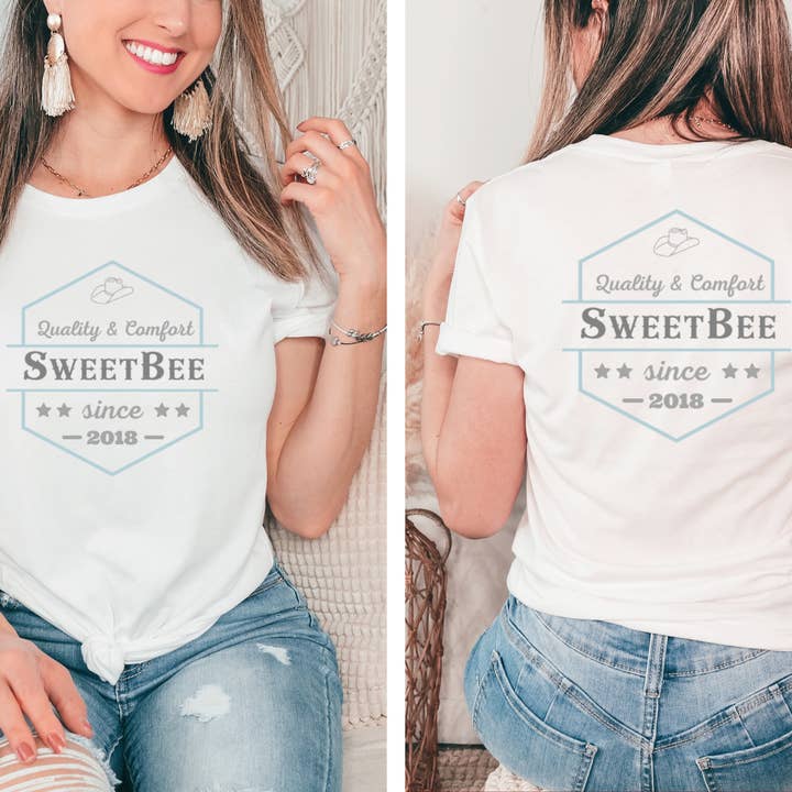 SweetBee - Wholesale Screen Printed T-Shirt - Women's - Custom T Shirt