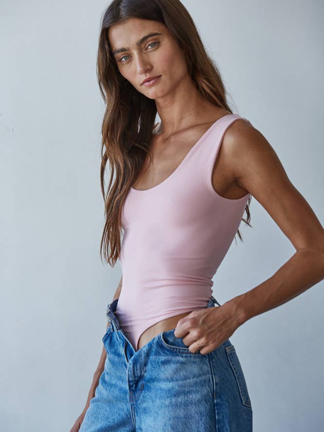 By Together – Engroshandel Bodysuit - Dame – S1088 | Dobbeltlaget sømløs bodystocking med U-V hals og ærmeløs18