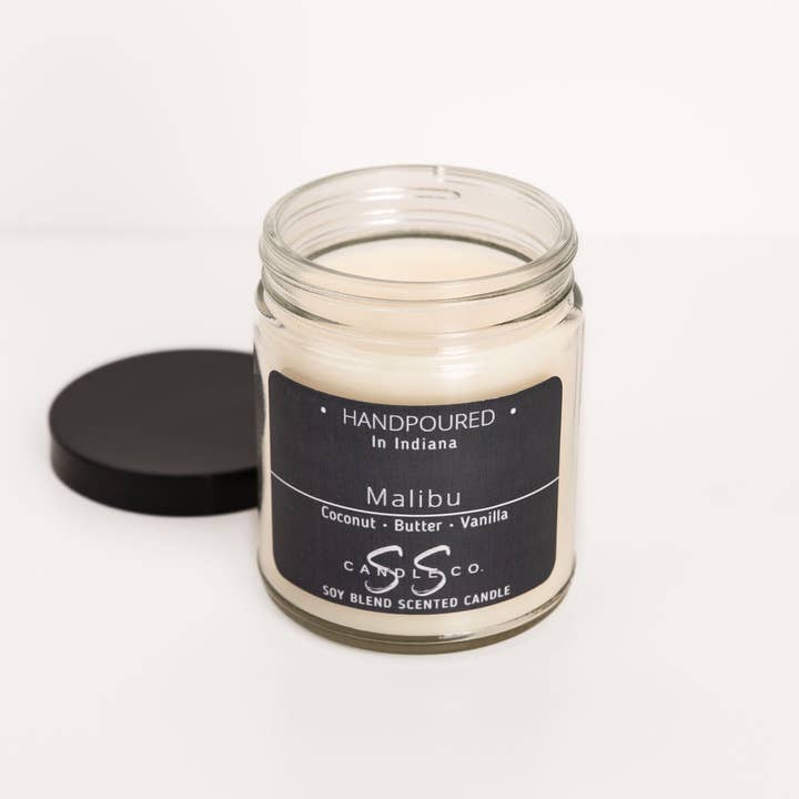 SS Candle Co. - Wholesale Jar/Filled Candle - Malibu - 7 oz. Soy Blend Candle1