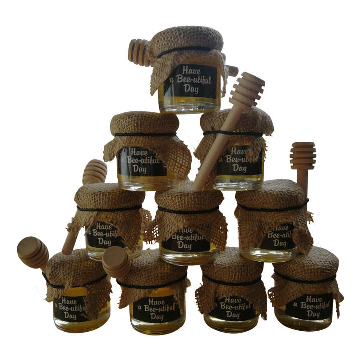Promoldavie - Wholesale Honey Pot - Honey gift jar with spoon0