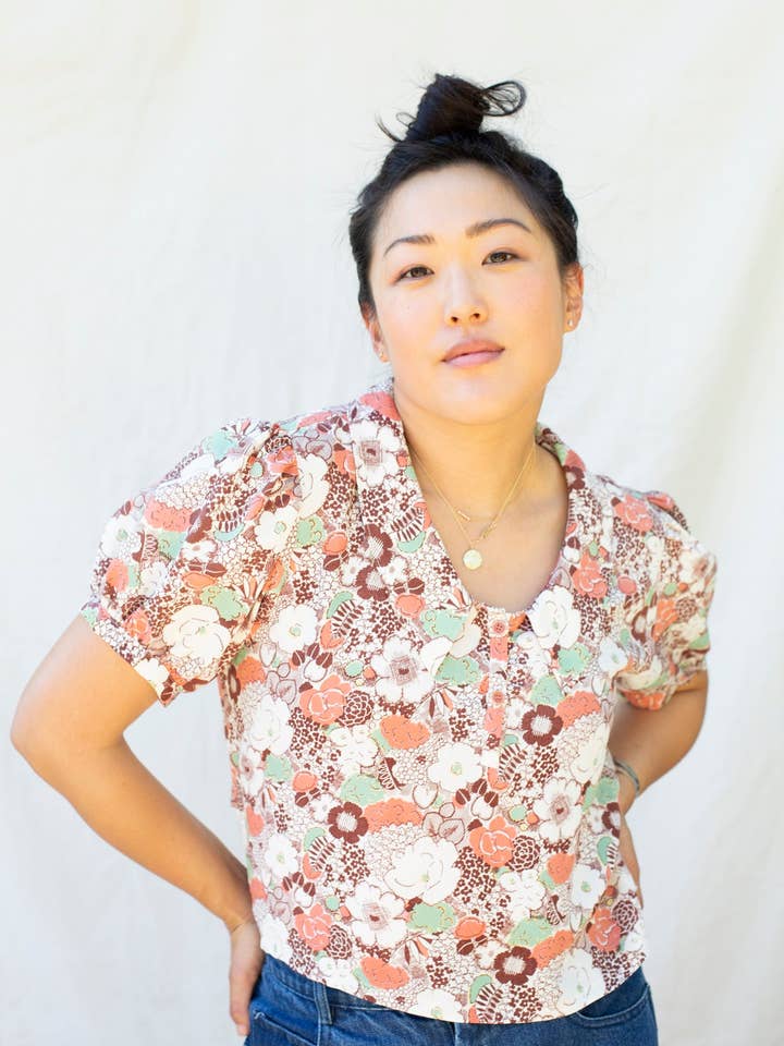 Harlow Blouse - Terracotta Rose for wholesale by Myrtle