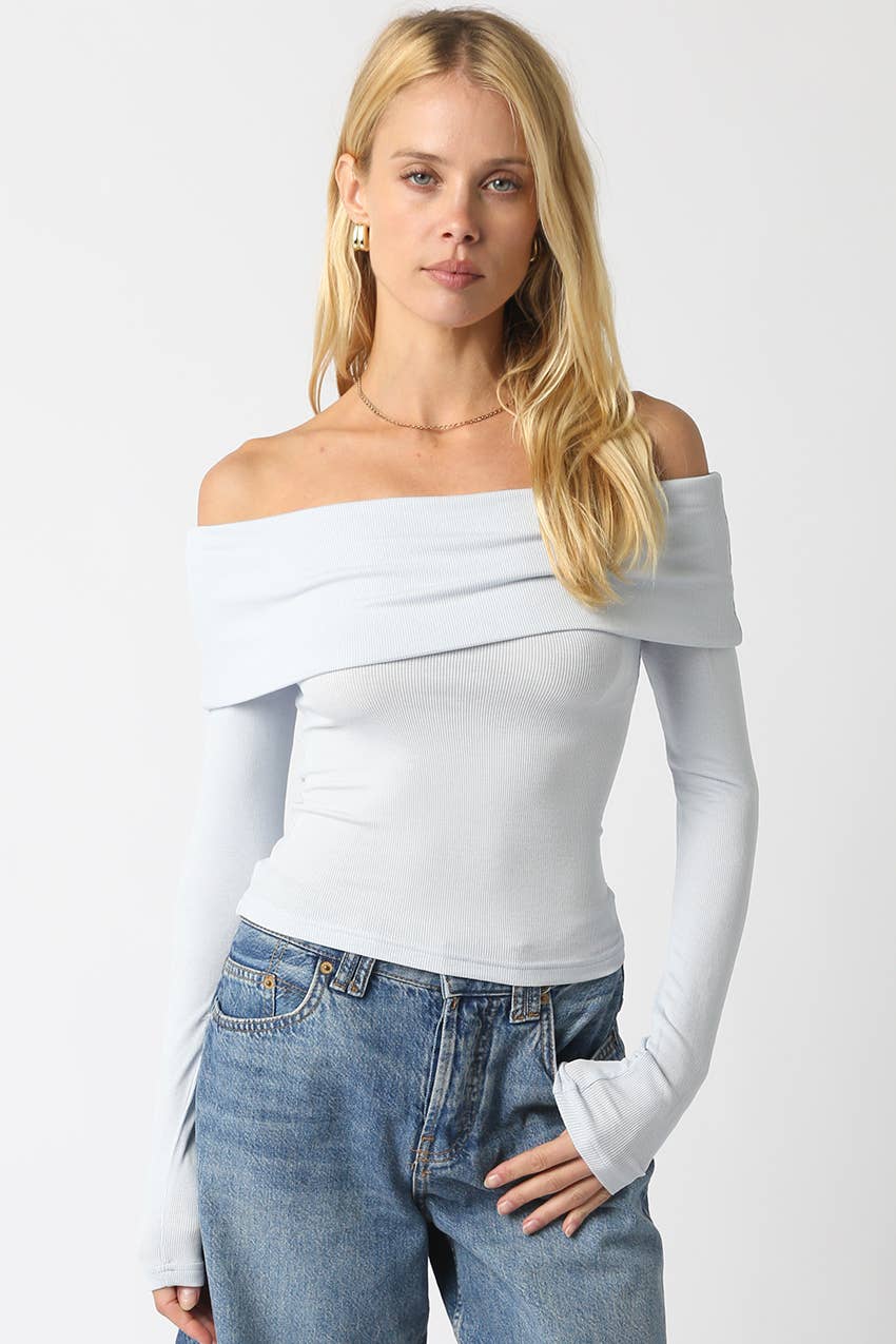 Olivaceous - Wholesale Knit Top - Women's - Rebecca Off Knit Top14