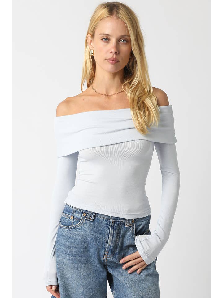 Olivaceous - Wholesale Knit Top - Women's - Rebecca Off Knit Top14