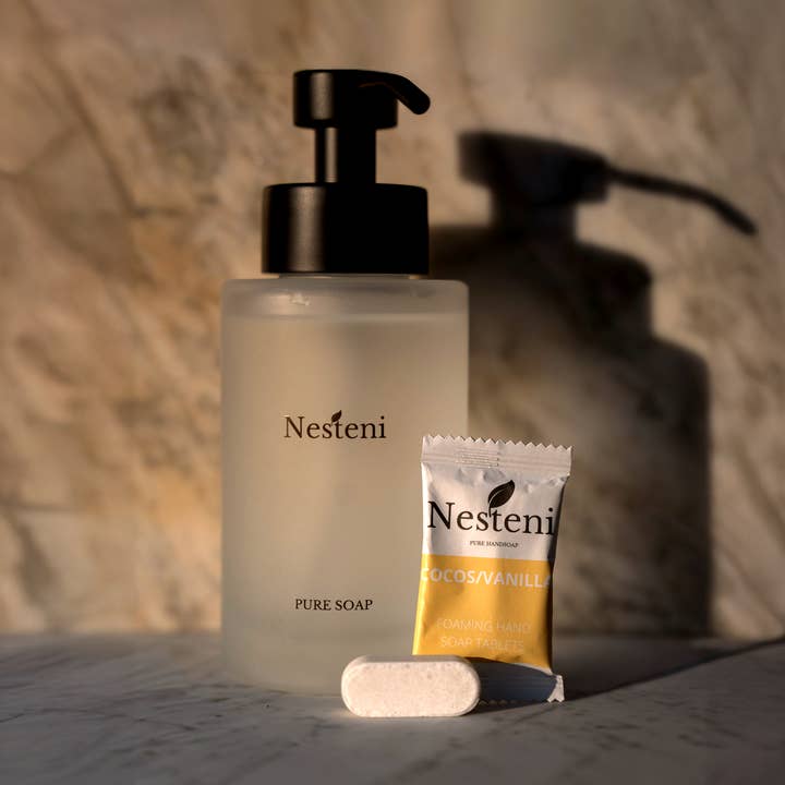 Kit de sabonete: dispensador de sabonete exclusivo & 3 pastilhas por atacado de Nesteni