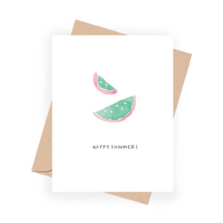 Carte Happy Summer pour la vente par Brittney Banks : Illustration + Paper Goods