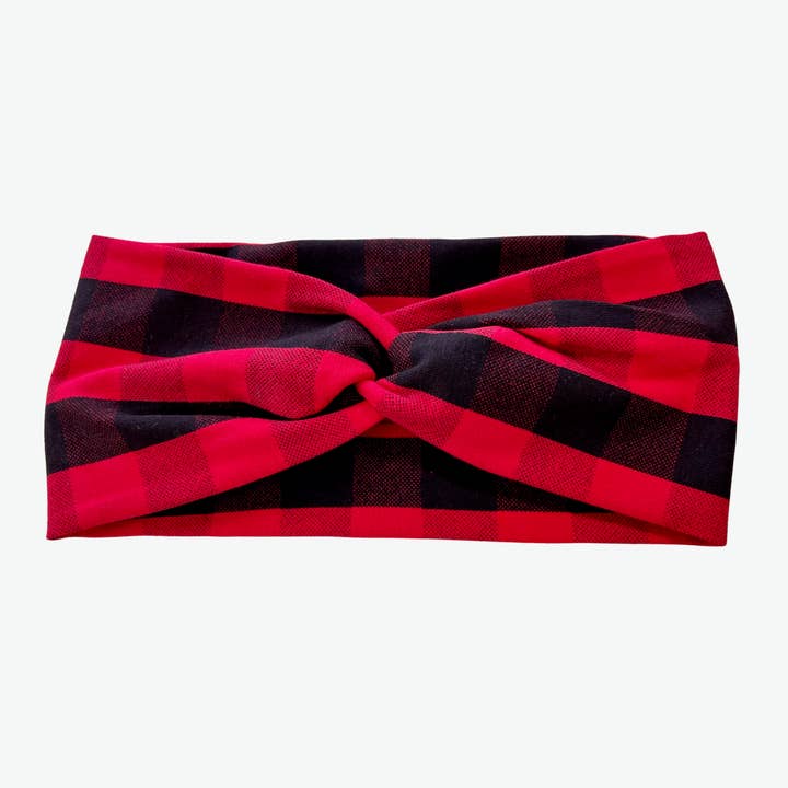 dkhandmade - Wholesale Fashion Headband - Women's - BUFFALO CHECK TURBAN HEADBAND COLLECTION