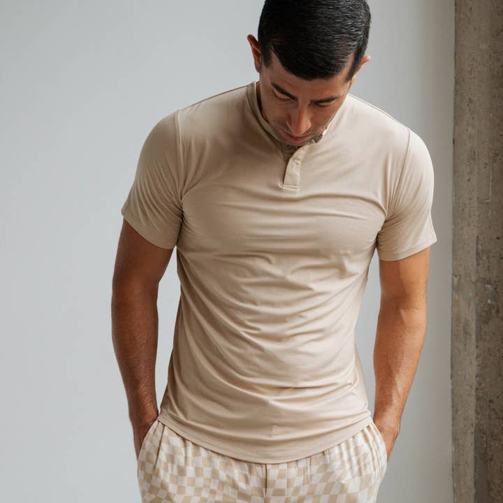 Everyday Men's Henley for wholesale by Everyday Leisure