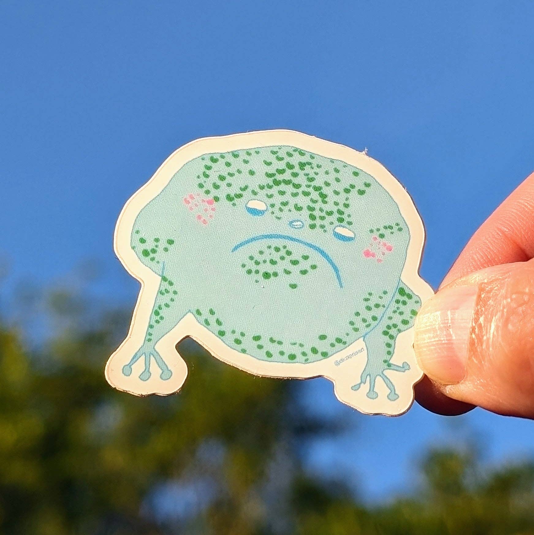 Monsters of the Underworld - Wholesale Sticker - Grumpy Frog Sticker1