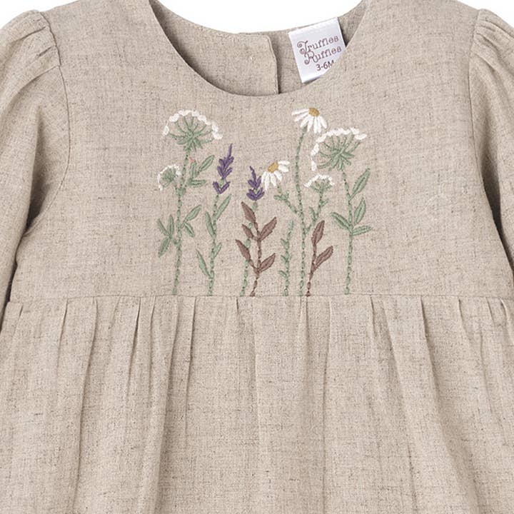 Tesa Babe - Wholesale Jumpsuit - Baby - Embroidered Linen Baby Romper – Cotton Blend Vintage Style2