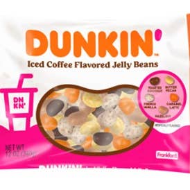 Grandpa Joe's Candy Shop - Wholesale Gummy - Dunkin Donuts Iced Coffee Jelly Beans, 10oz Bag, 12ct Case