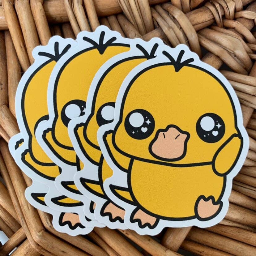 Trash Goblin – Großhandel Aufkleber – Psyduck Vinylaufkleber — Pokémon/Pokémon-Aufkleber/ Laptop-Aufkleber/ Autoaufkleber/ Deckbox/ Sonne und Mond1