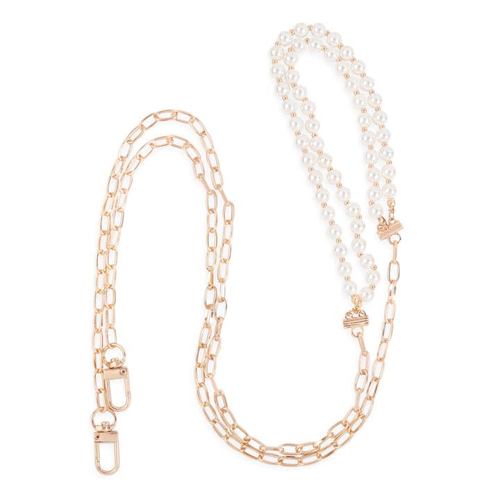 MYS Wholesale Inc - Wholesale Link & Chain Necklace - Cross Body Chain Layered Pearl Chain Necklace3