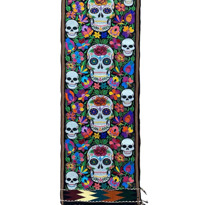 Cielito Lindo - Wholesale Table Runner - Skull Embroidered Table runner2