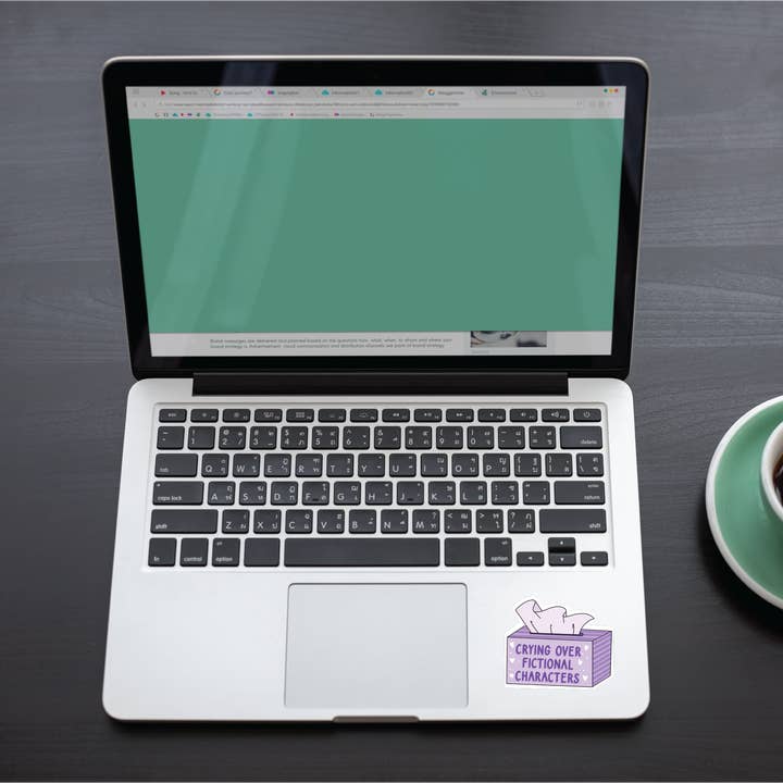 Kelli's Creations - Wholesale Stickers voor telefoons en laptops - Sticker met huilende fictieve personages, Booktok, Kindle St.4