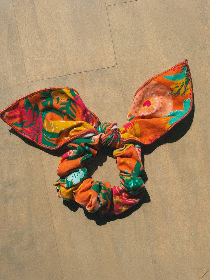 The Scarf Scrunchie in Vase de Flores for wholesale by Sun & Sanctuary