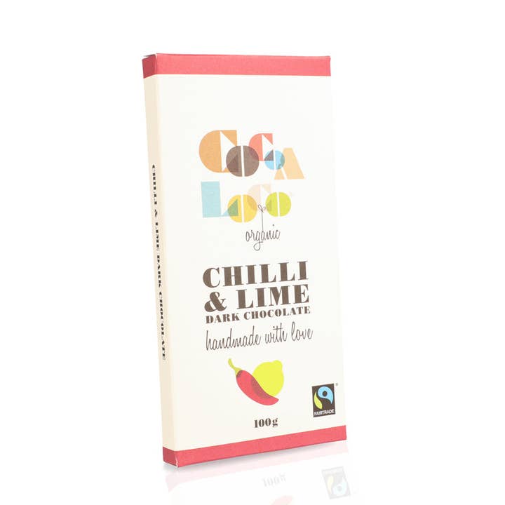 Cocoa Loco – wholesale Chocolate bar – Dark Chocolate, Chilli & Lime Bar – 100g2