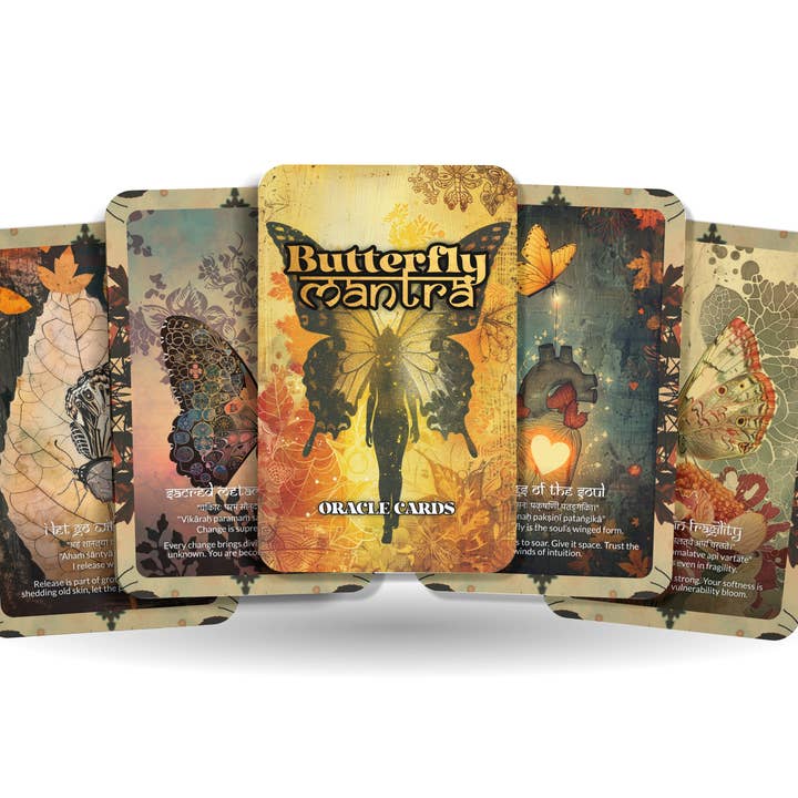 Butterfly Mantra Transformation Oracle Deck – 22 Cards for wholesale by Ibiza Tarot USA