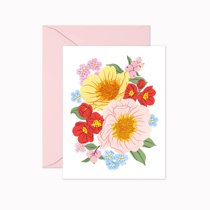 Blooming Bouquet | Greeting Card for wholesale by Linden Paper Co.