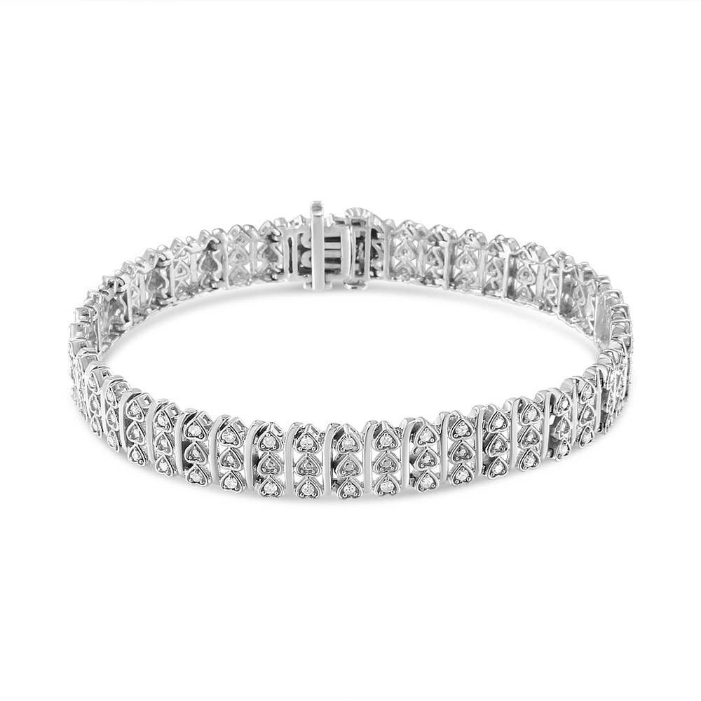 Infinite Jewels – wholesale Link & chain bracelet – Sterling Silver 1ct Diamond 7.25" Link Bracelet (H-I, I1-I2)1
