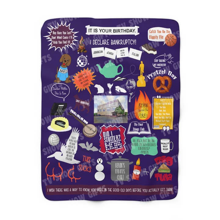 Kontoret tæppe - Lilla for engroshandel hos TV Show Gifts