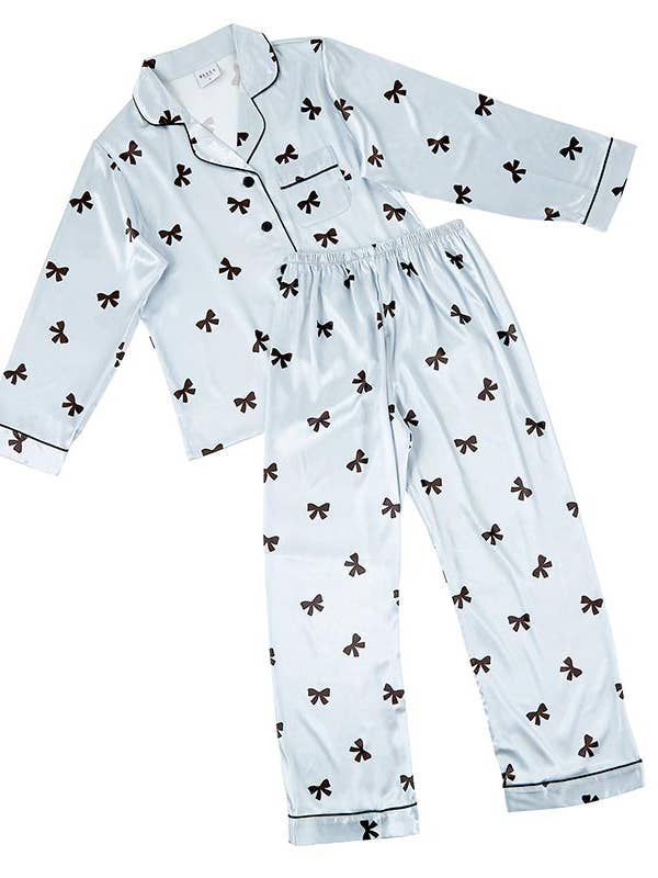 Full Length PJ Set - Bows and other Purchase Wholesale bow pjs. Free Returns & Net 60 Terms on Faire trending on Faire.
