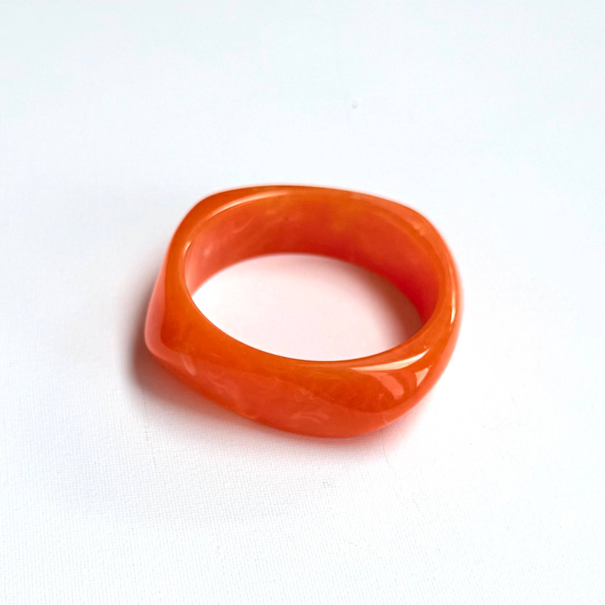 iconic mi - Vente Bracelet jonc - Bijou Bracelet Acrylique Tourbillon Mandarine2