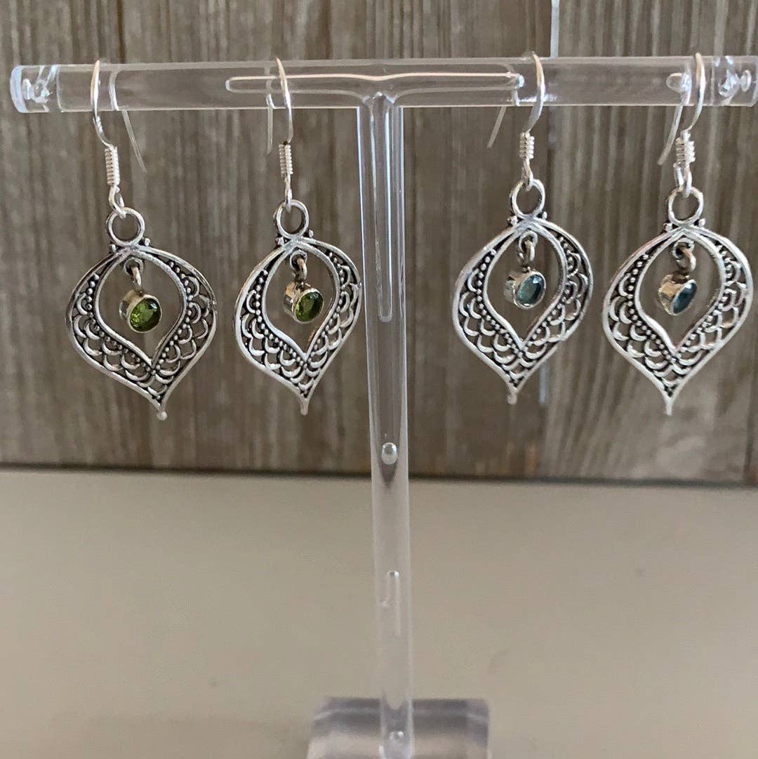 Keystone Crystals - Wholesale Dangle Earrings - Gemstone Sterling Silver Earrings17