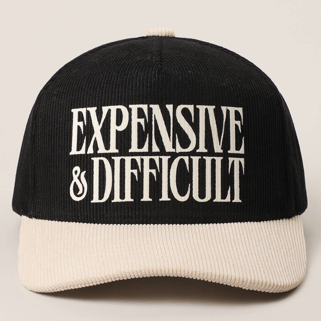 Fashion City - Wholesale Trucker Hat - Unisex - EXPENSIVE & DIFFICULT Corduroy Trucker Hat5