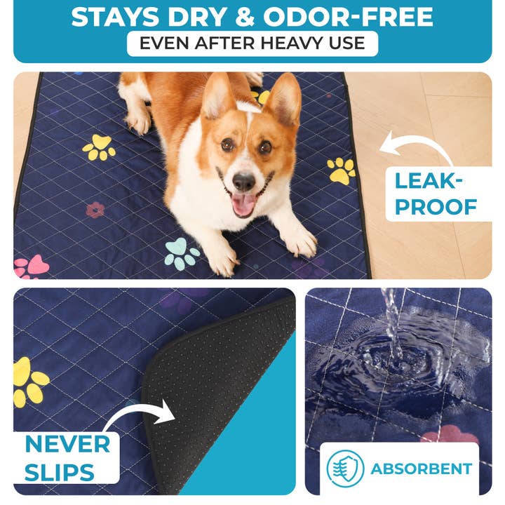 LUFTPETS - Wholesale Pet Pee Pad - Dog - Washable Pee Pads for Dogs - 32"x30" 2-Pcs, Must Have