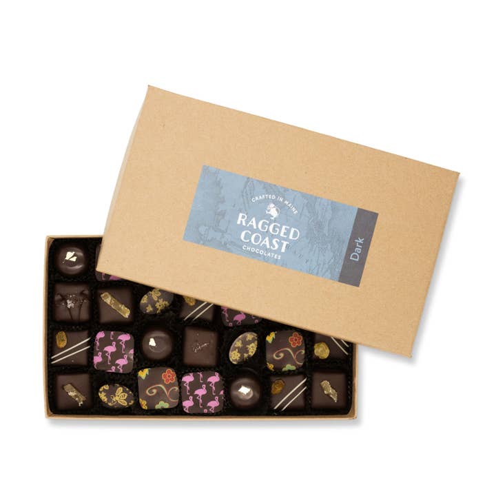 Dark Chocolate Truffle Assortment for wholesale by Ragged Coast Chocolates