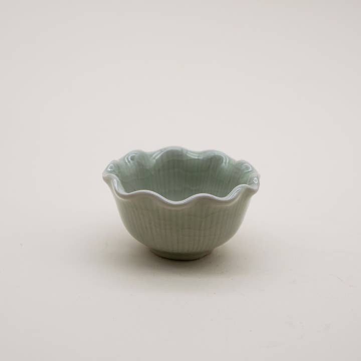 Porta-velas de Flor em Celadon Pálido por atacado de Hana Blossom