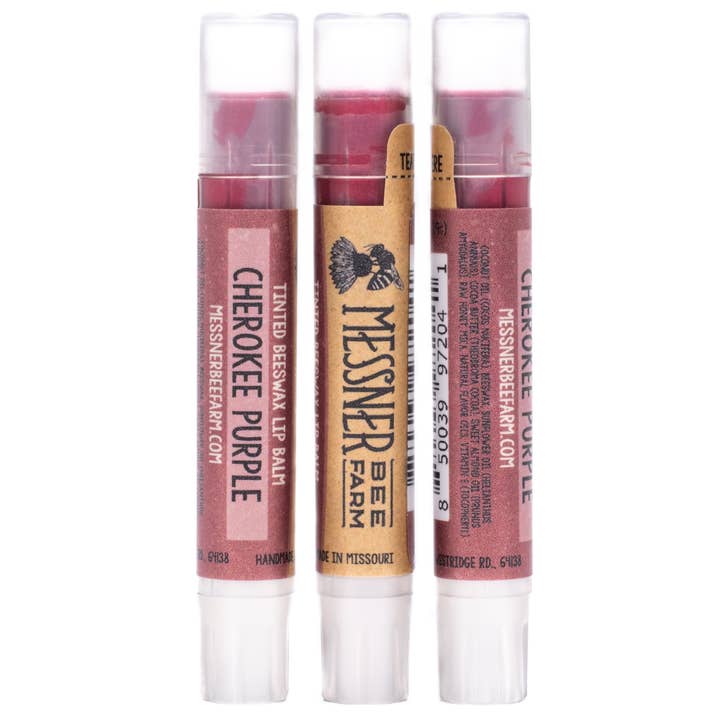 Messner Bee Farm - Wholesale Lip Balm - Cherokee Purple Tinted Lip Balm4