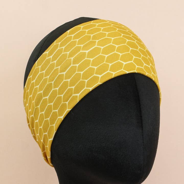 Liquid Gold Stretch Headband for wholesale by The Sassy Olive Handmade Headbands