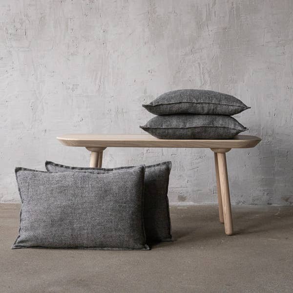 LinenMe – wholesale Throw pillow cover – Linen Cushion Cover Natural Black Rustico