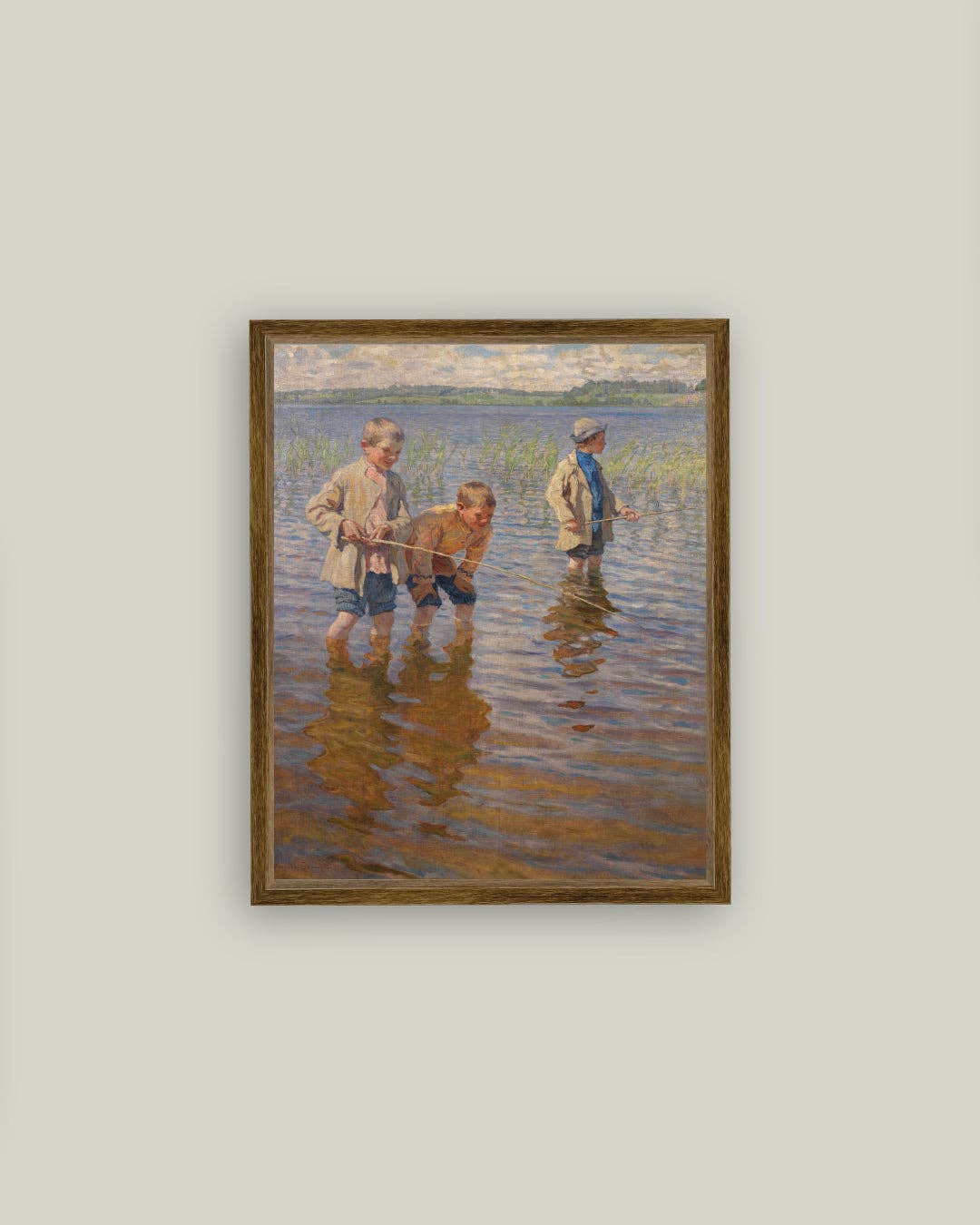 Petal Lane Home - Wholesale Art Print - Mid-Day Fishing Framed Antique Art3
