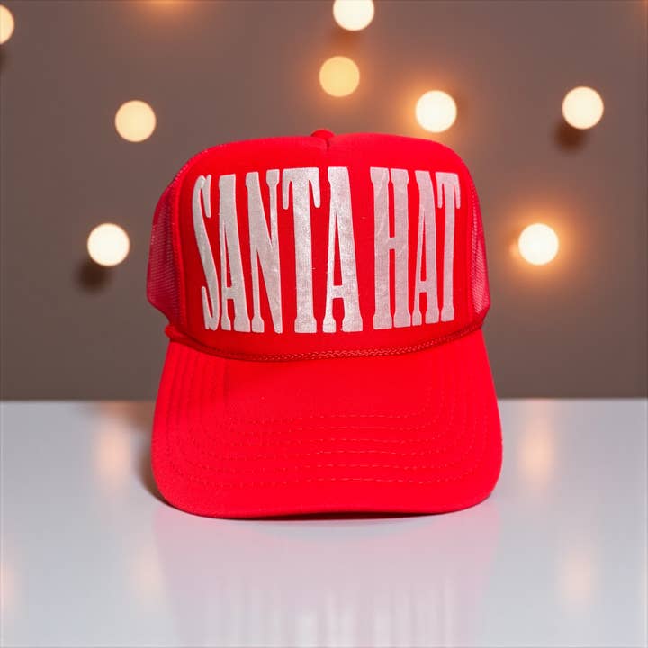 Shop Althea Designs - Wholesale Trucker Hat - Women's - Christmas Santa Hat Trucker Hat | Red Holiday Gift Accessory2