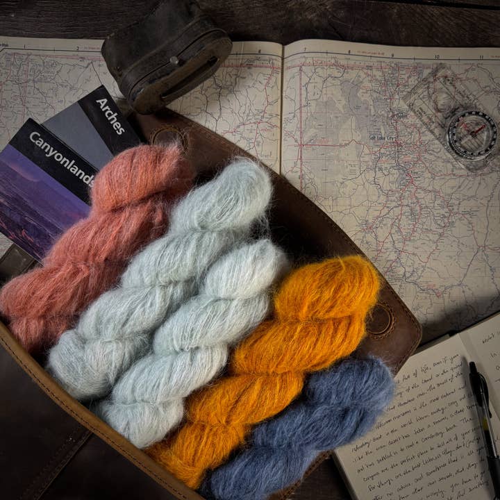 Moab Volledige Collectie - Sunapee Suri voor wholesale door Granite Mountain Fiber Co.