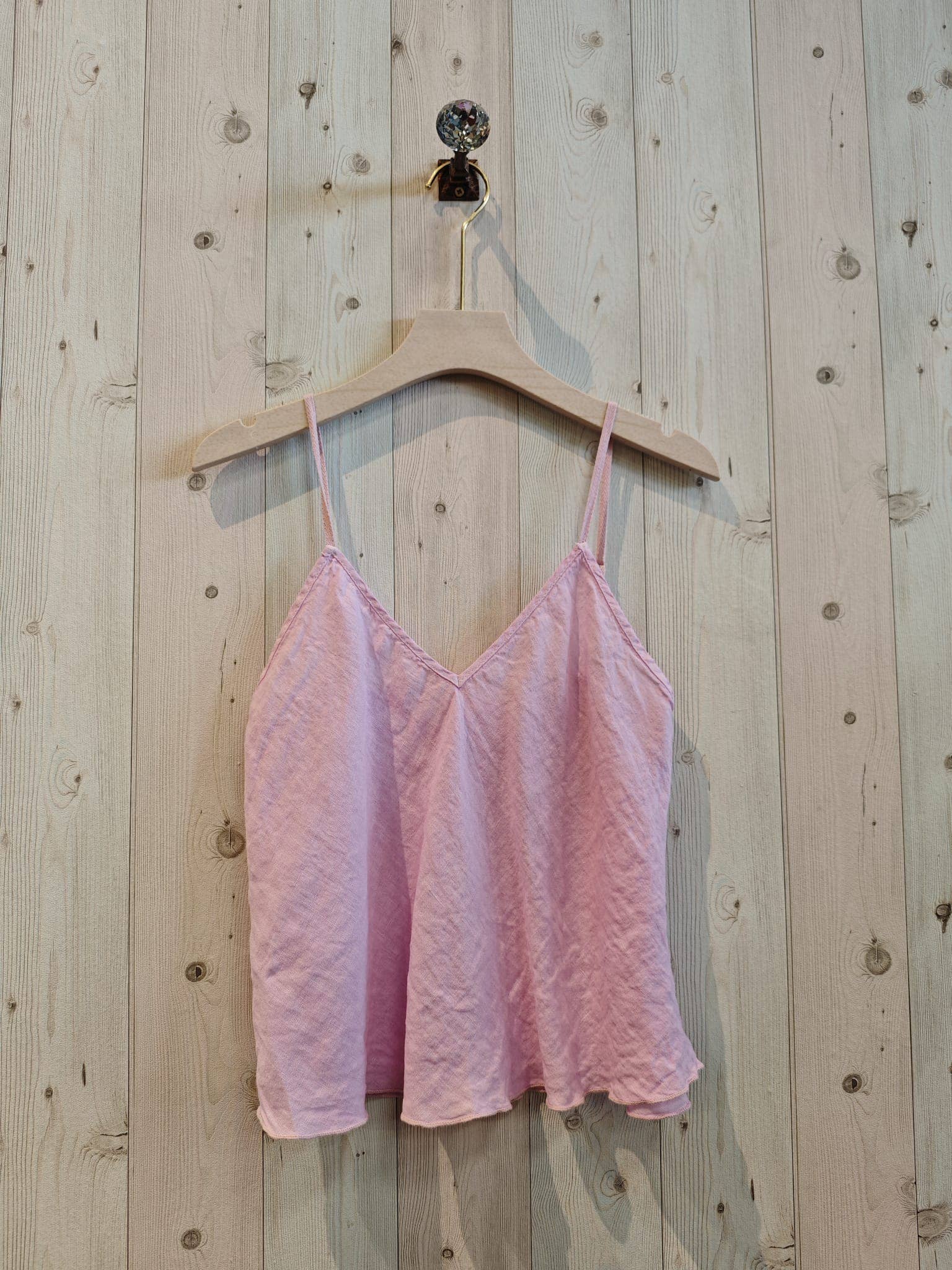 Linen & More - Wholesale Camisole - Dames - REF 22943 linnen tanktop met koordsluiting, 100% linnen9