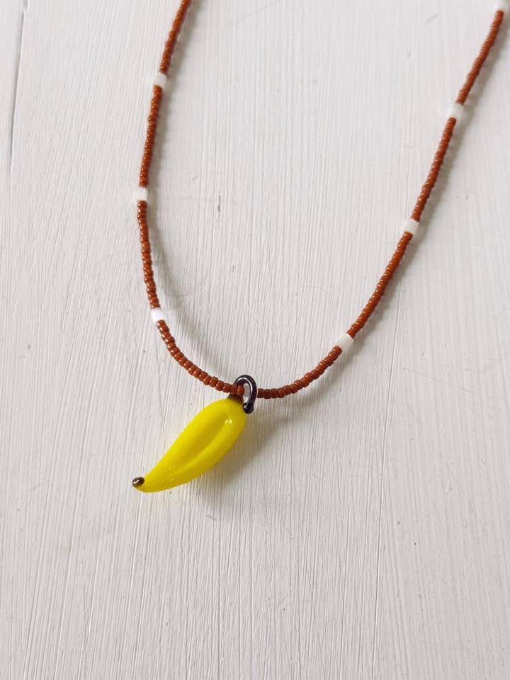 Bananenbedel Kralenketting voor wholesale door recycled lovers