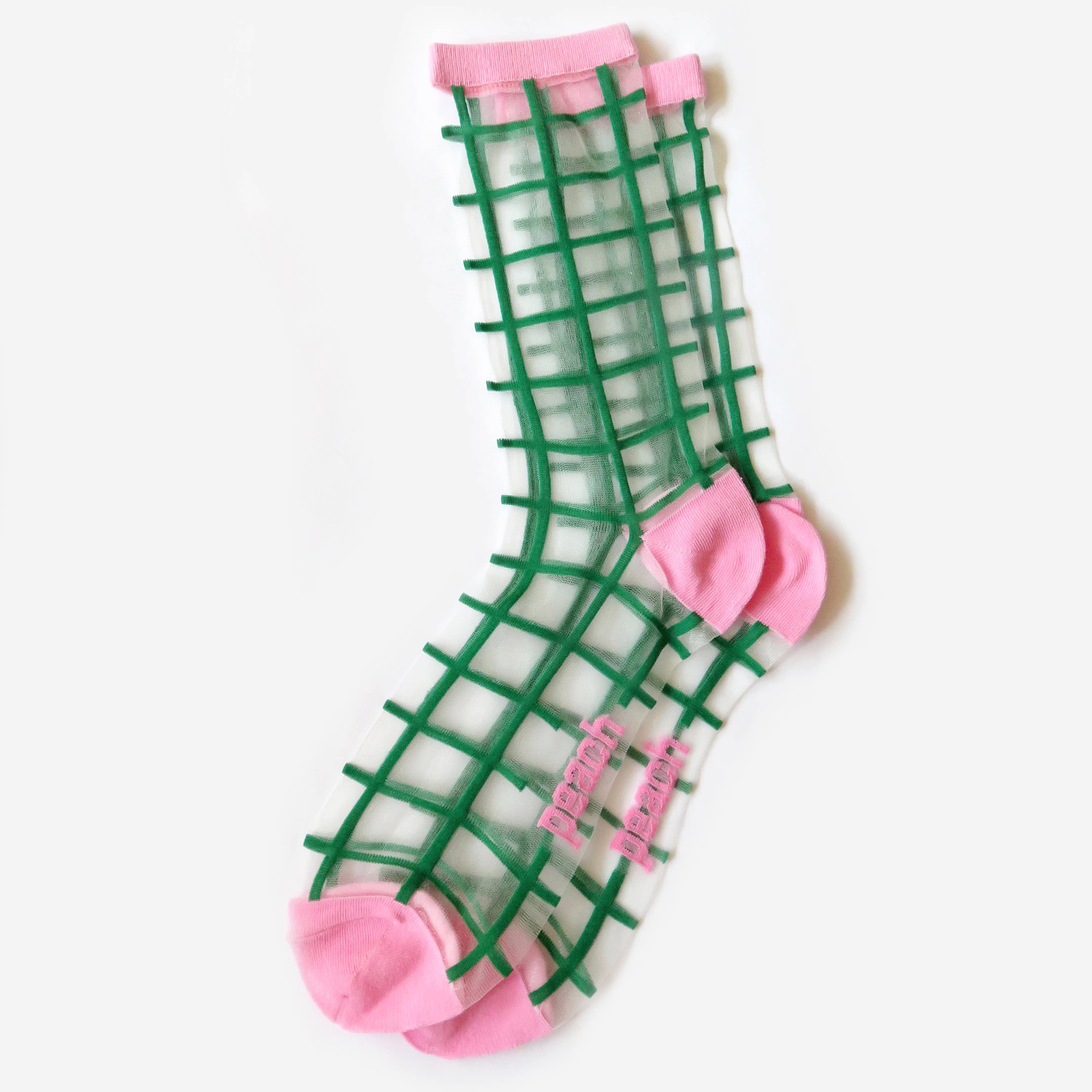 Peach Socks - Wholesale Socks - Women's - Tulip Grid3