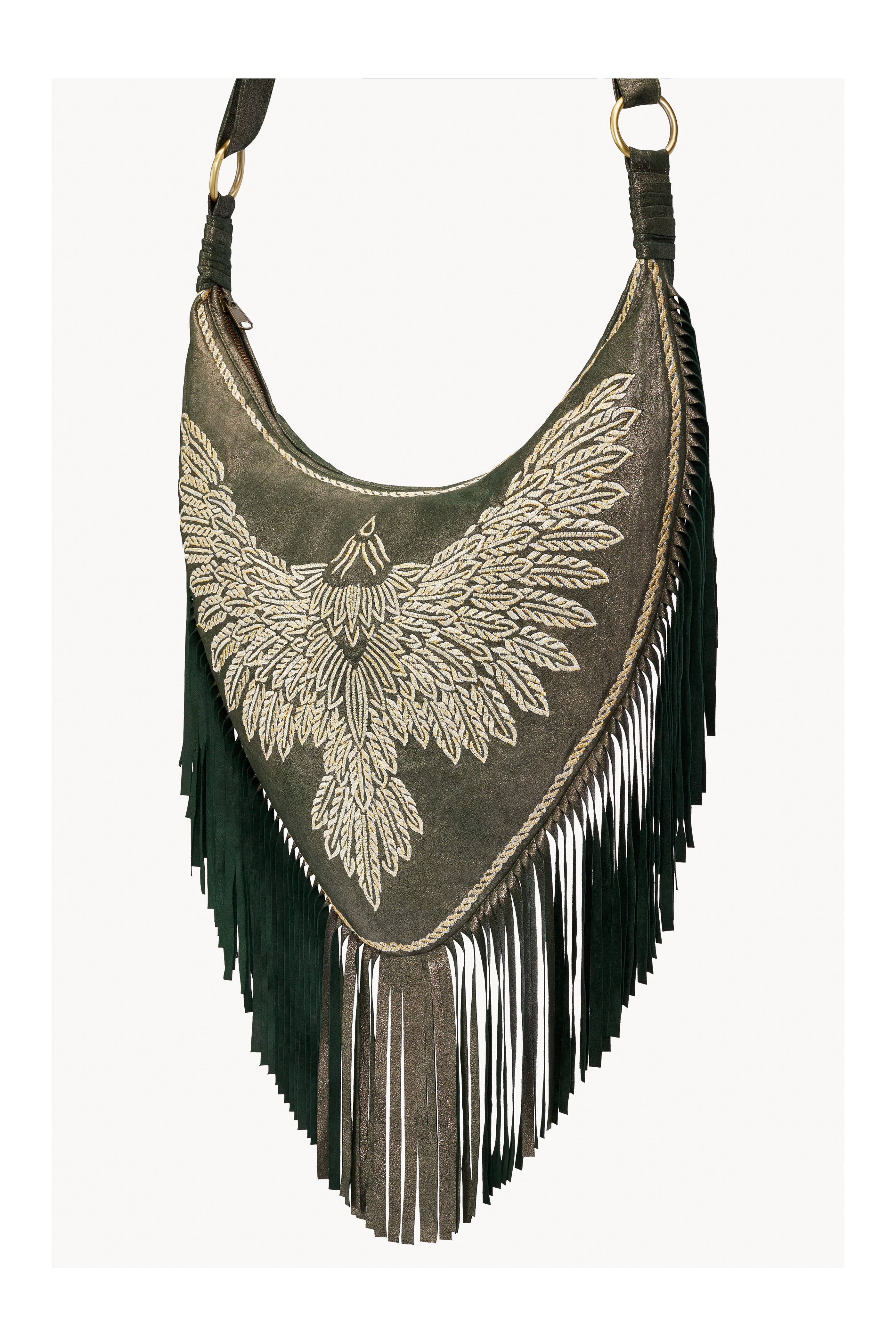 Fly Like An Eagle Bag Metallic Olive for wholesale on Faire3