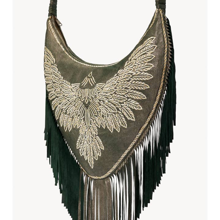 Fly Like An Eagle Bag Metallic Olive for wholesale on Faire3