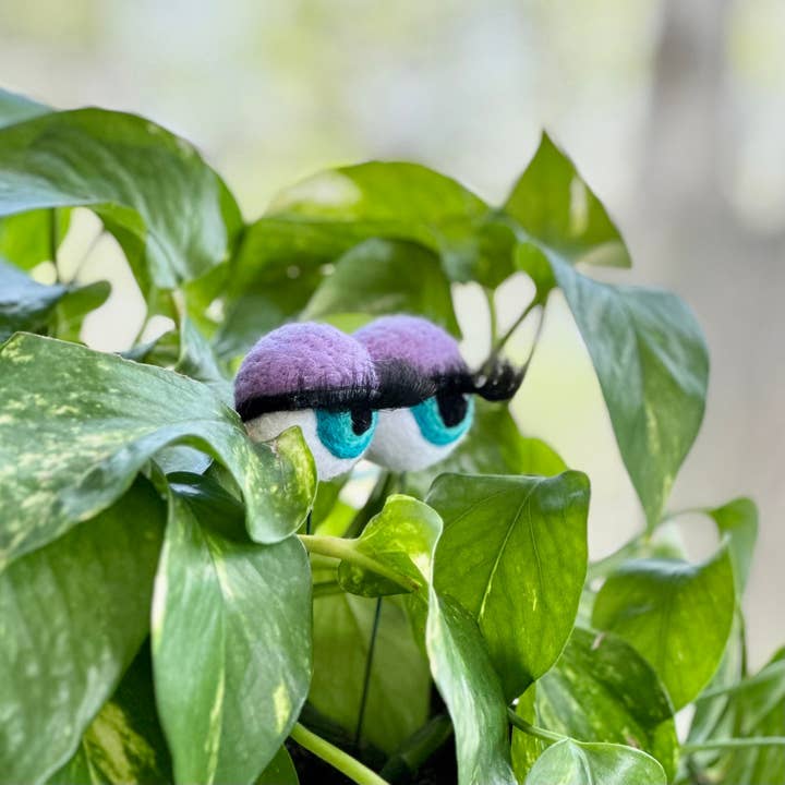 Sheep Farm Felt - Wholesale Garden/Lawn Stake - Felt Planter Eyeballs with Eyelashes 10