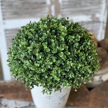 12" Richland Boxwood Half Sphere for wholesale by Paisley Grace Makery