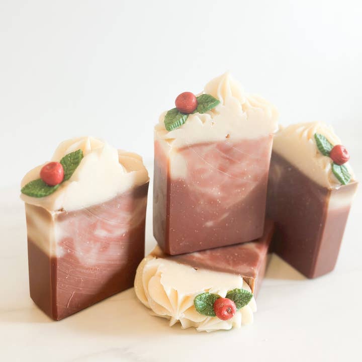 The Crafty Roses – Großhandel Feste Seife – Neu! Cranberry Pie Seifenriegel2