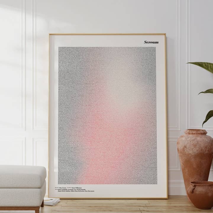 Scream Movie Poster: Wes Craven Horror Slasher Screenplay for wholesale by Fade Out Prints